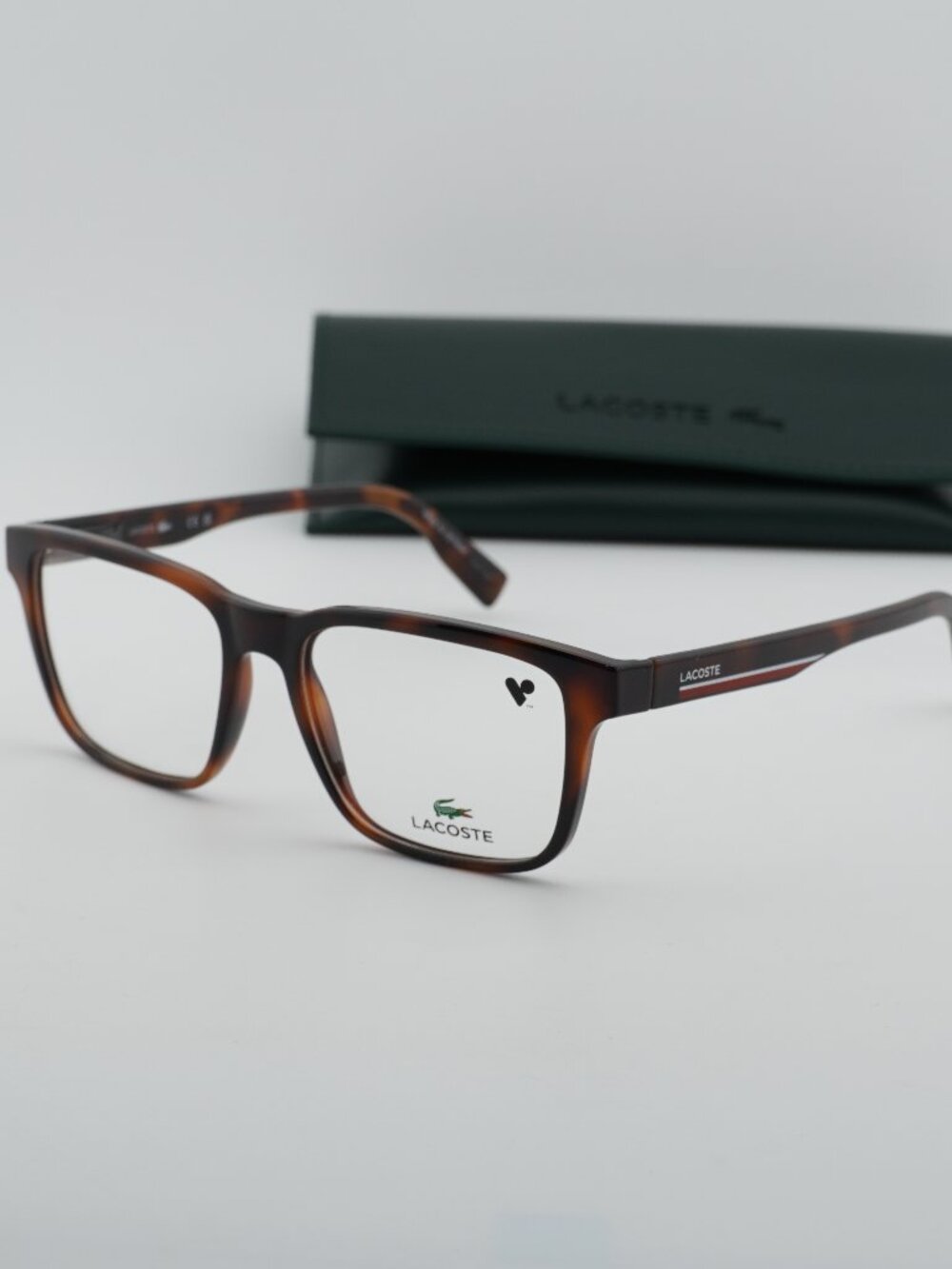 Lacoste L2926 N 214 Square Eyeglasses 55mm - Havana